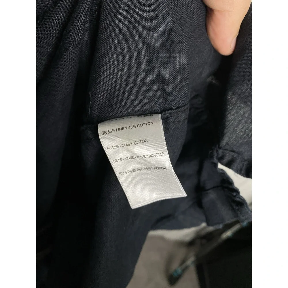 Island Passport Mens Linen Blend Button Front Shirt‎ Black Toucans 3XL - Picture 5 of 5